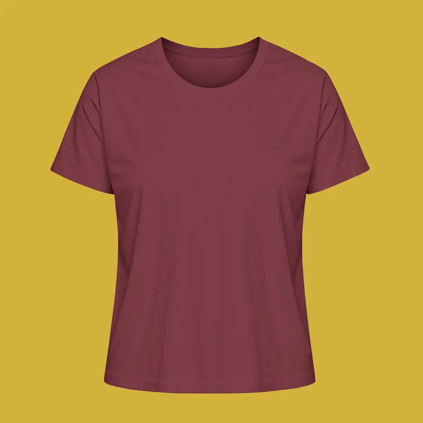 Damen Premium Bio T-Shirt von Piranha Outdoor aus Bio-Baumwolle Organic Cotton in Farbe Burgundy