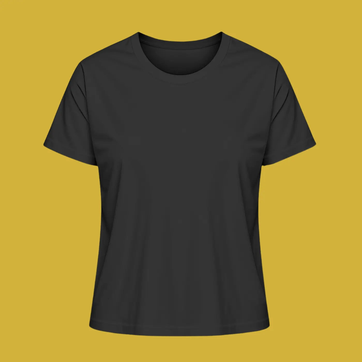Damen Premium Bio T-Shirt von Piranha Outdoor aus Bio-Baumwolle Organic Cotton in Farbe Schwarz