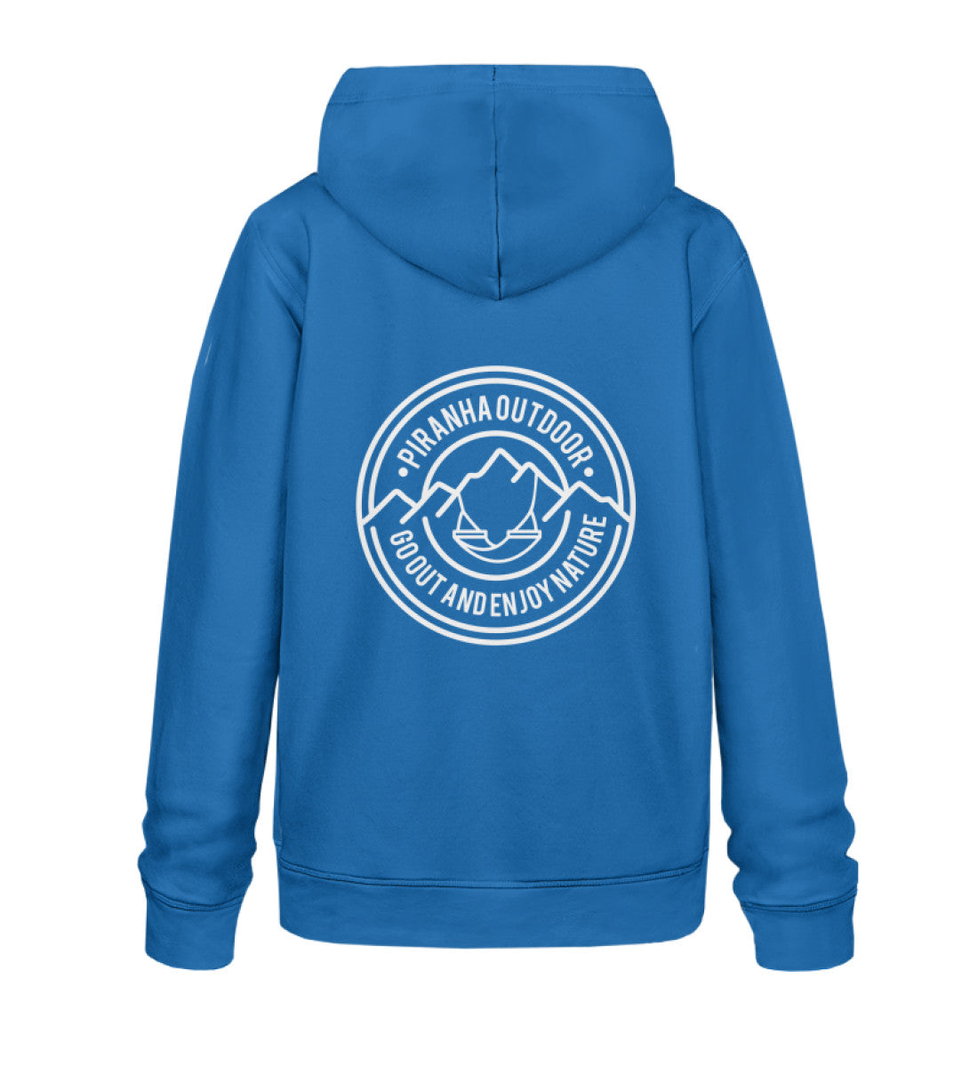 Piranha Outdoor Erlebe Natur - Unisex Bio Hoodie in Farbe Royal Blue