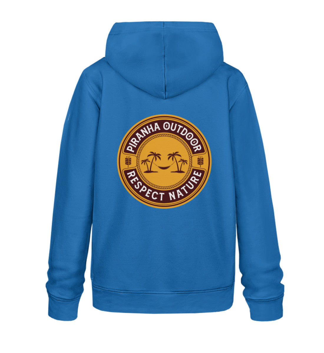 Piranha Outdoor Magische Tropen - Unisex Bio Hoodie in Farbe Royal Blue