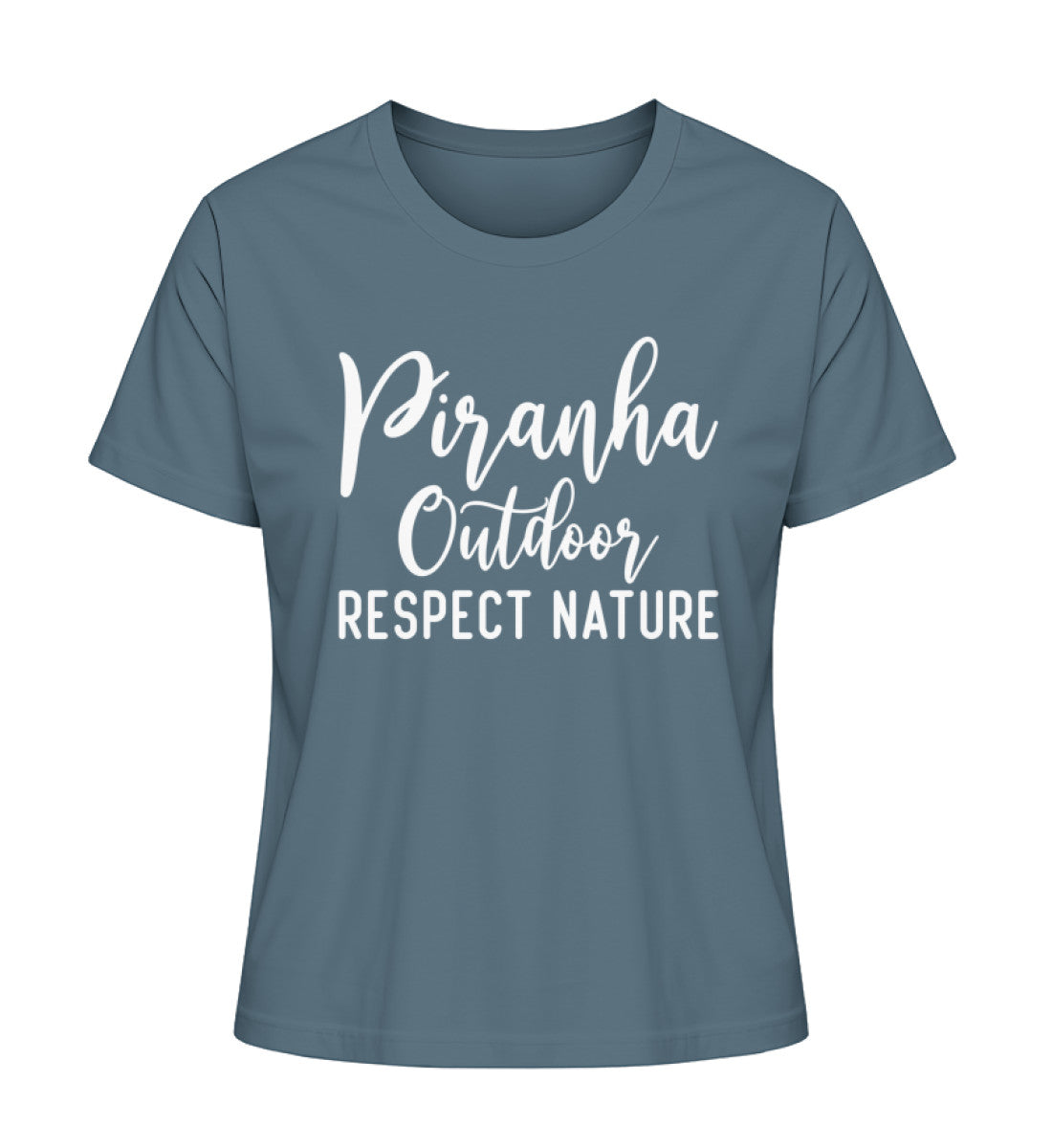 Piranha Outdoor Natur Respekt - Damen Premium Bio T-Shirt in Farbe Stargazer