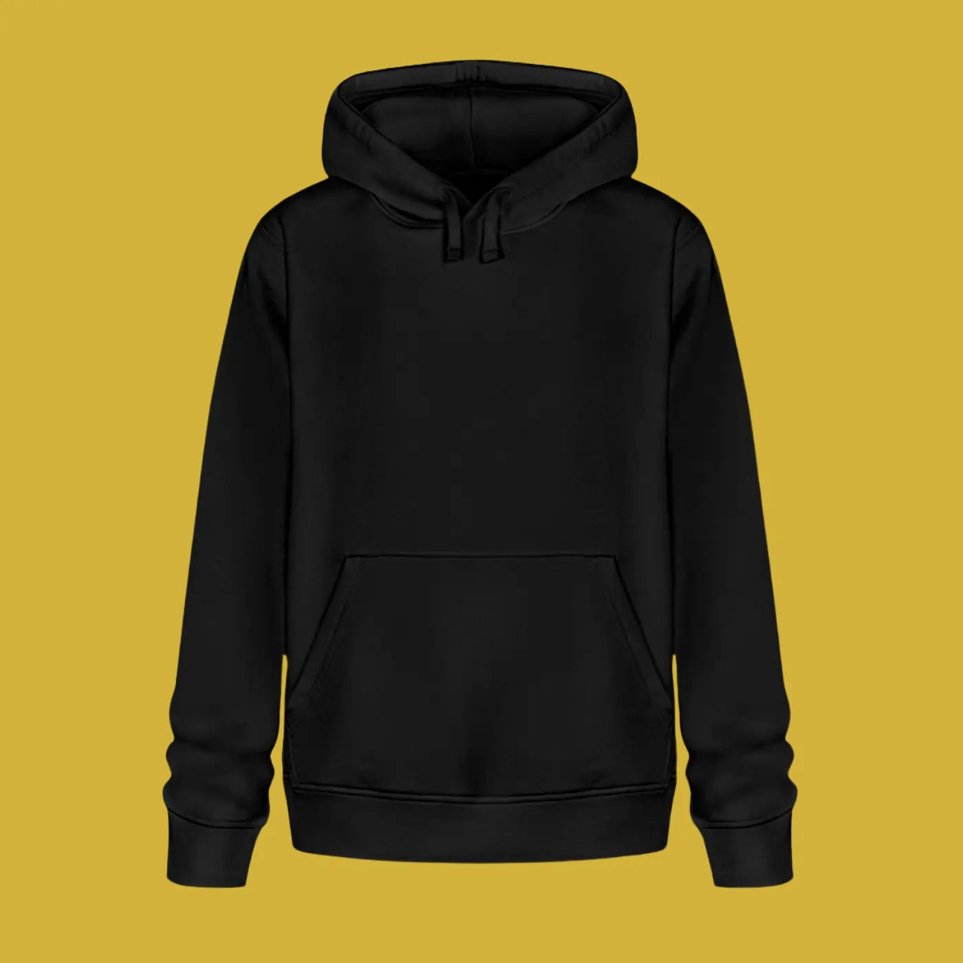 Unisex Bio Hoodie von Piranha Outdoor aus Bio-Baumwolle Organic Cotton in Farbe Schwarz