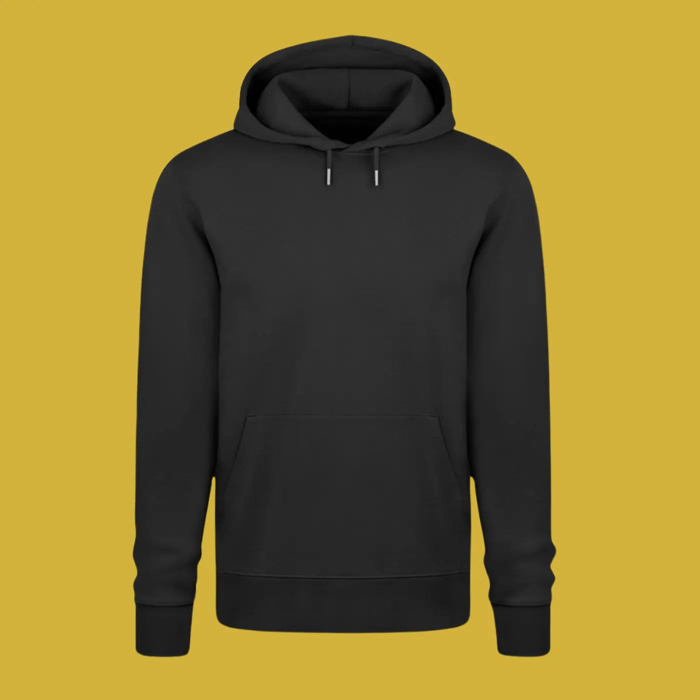 Unisex Premium Bio Hoodie von Piranha Outdoor aus Bio-Baumwolle Organic Cotton in Farbe Schwarz