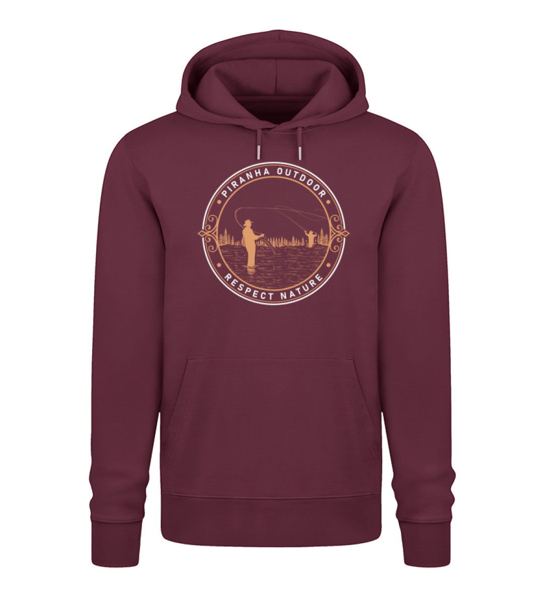 piranha-outdoor-angler-leidenschaft-unisex-organic-hoodie-2-0-st-st-1 Burgundy-839