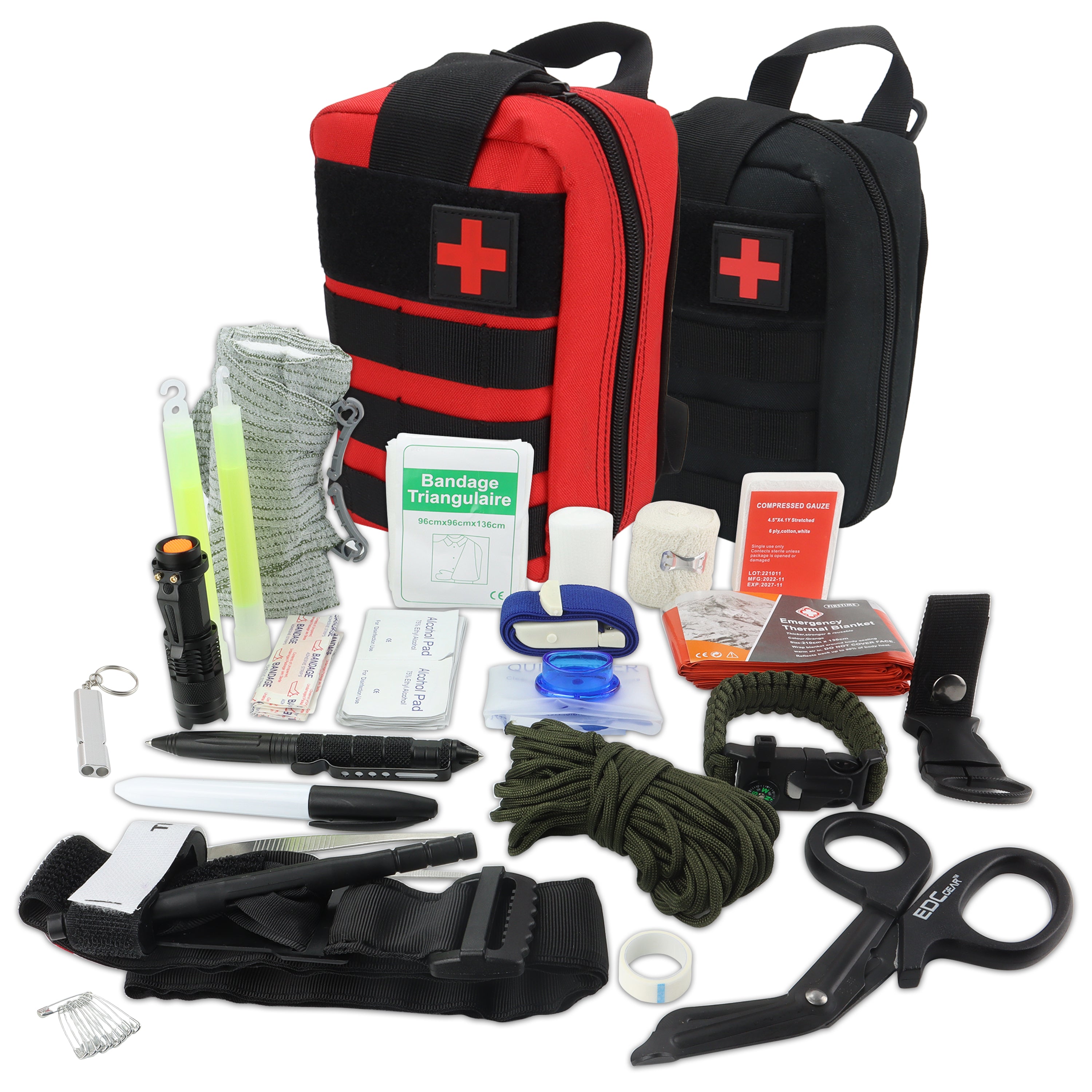 Survival Kit 63 in 1 in (Rot)