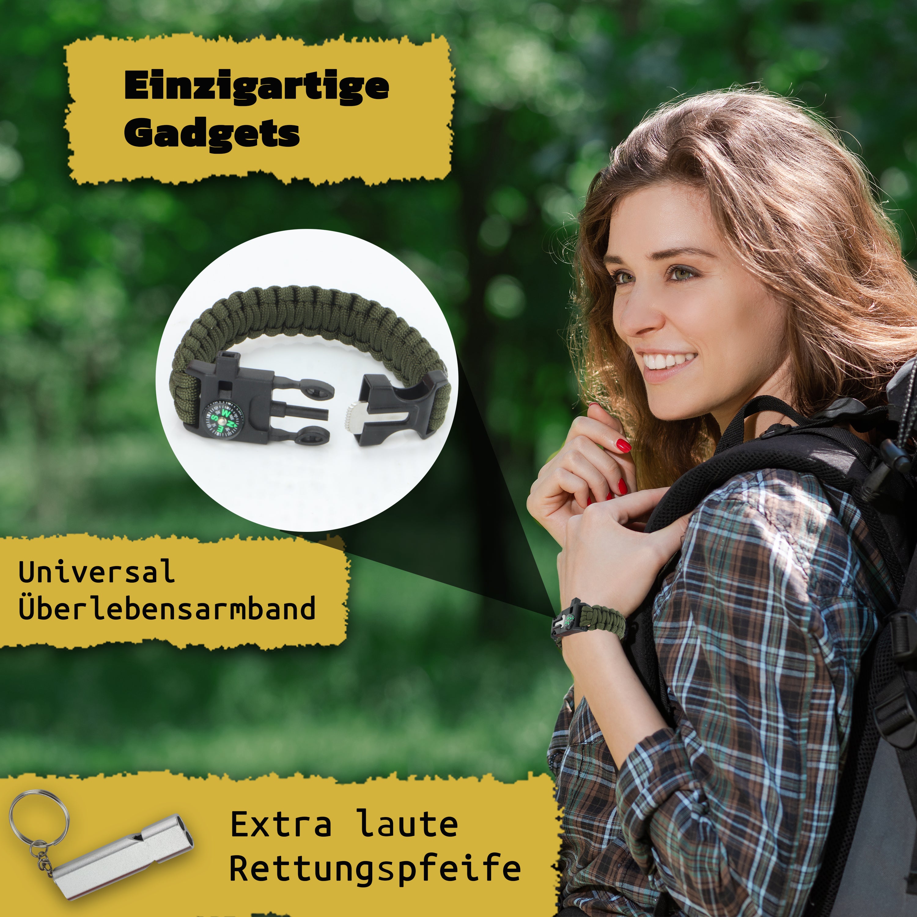 Survival Kit 63 in 1 in (Rot)
