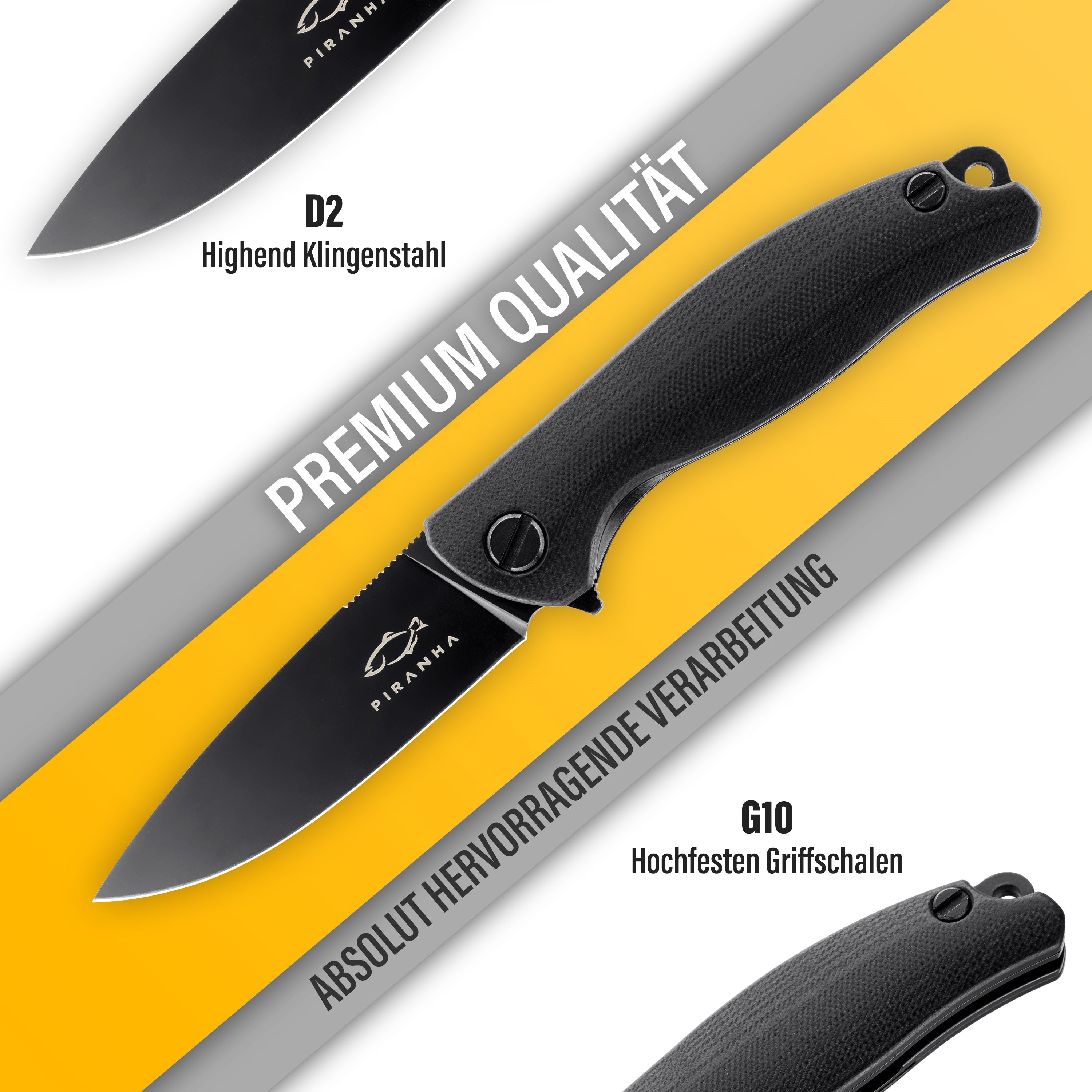 Outdoor folding knife Belleza Black