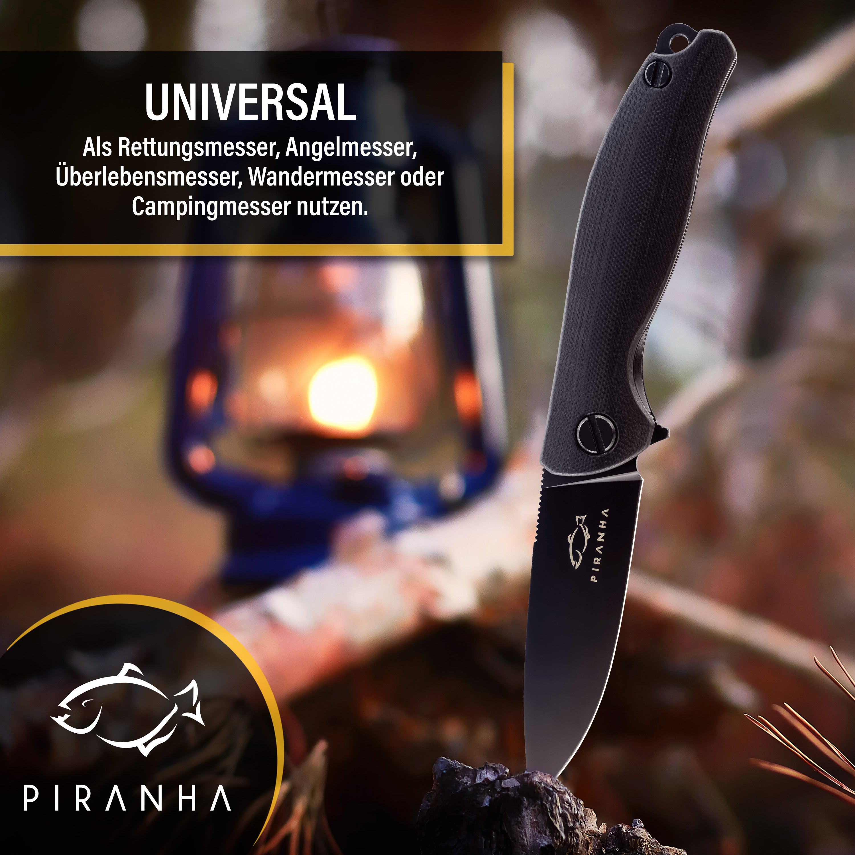 Outdoor folding knife Belleza Black