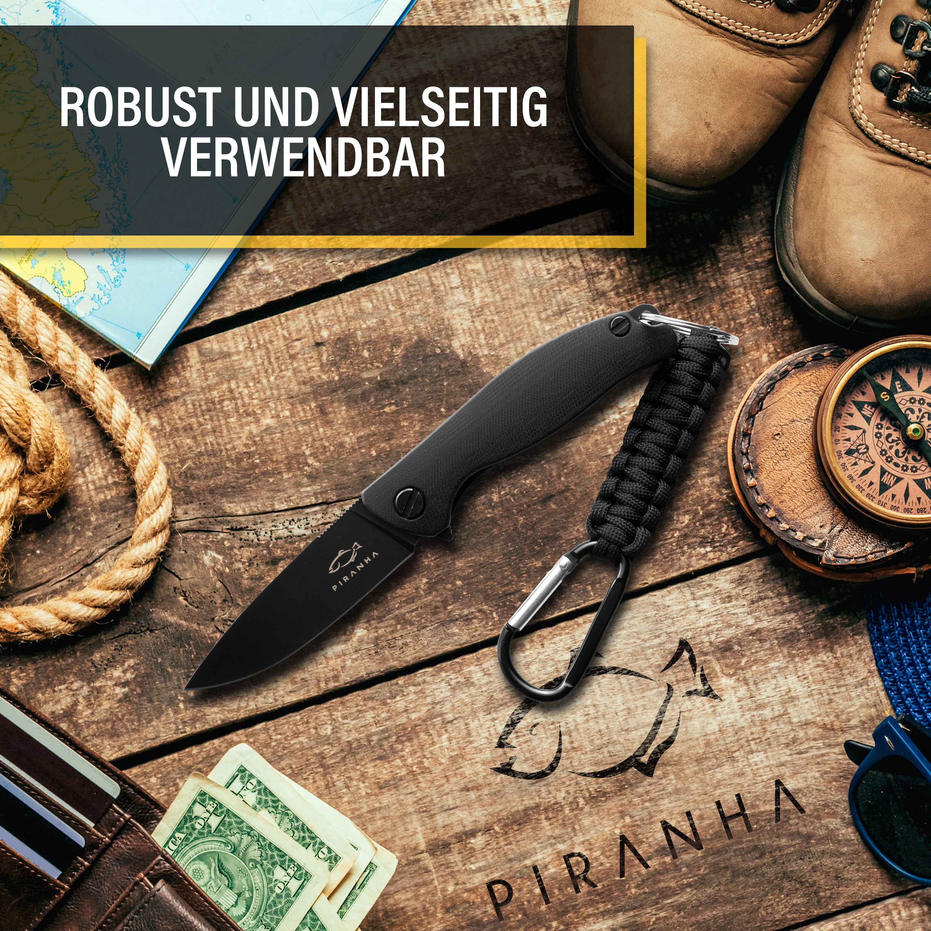 Outdoor folding knife Belleza Black