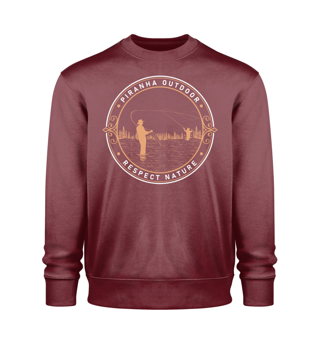 piranha-outdoor-angler-leidenschaft-changer-sweatshirt-2-0-st-st Burgundy-6974