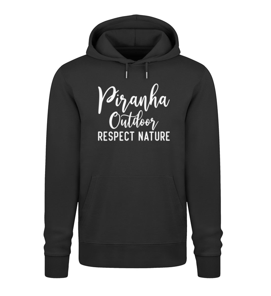 piranha-outdoor-natur-respekt-unisex-premium-bio-hoodie Black-16