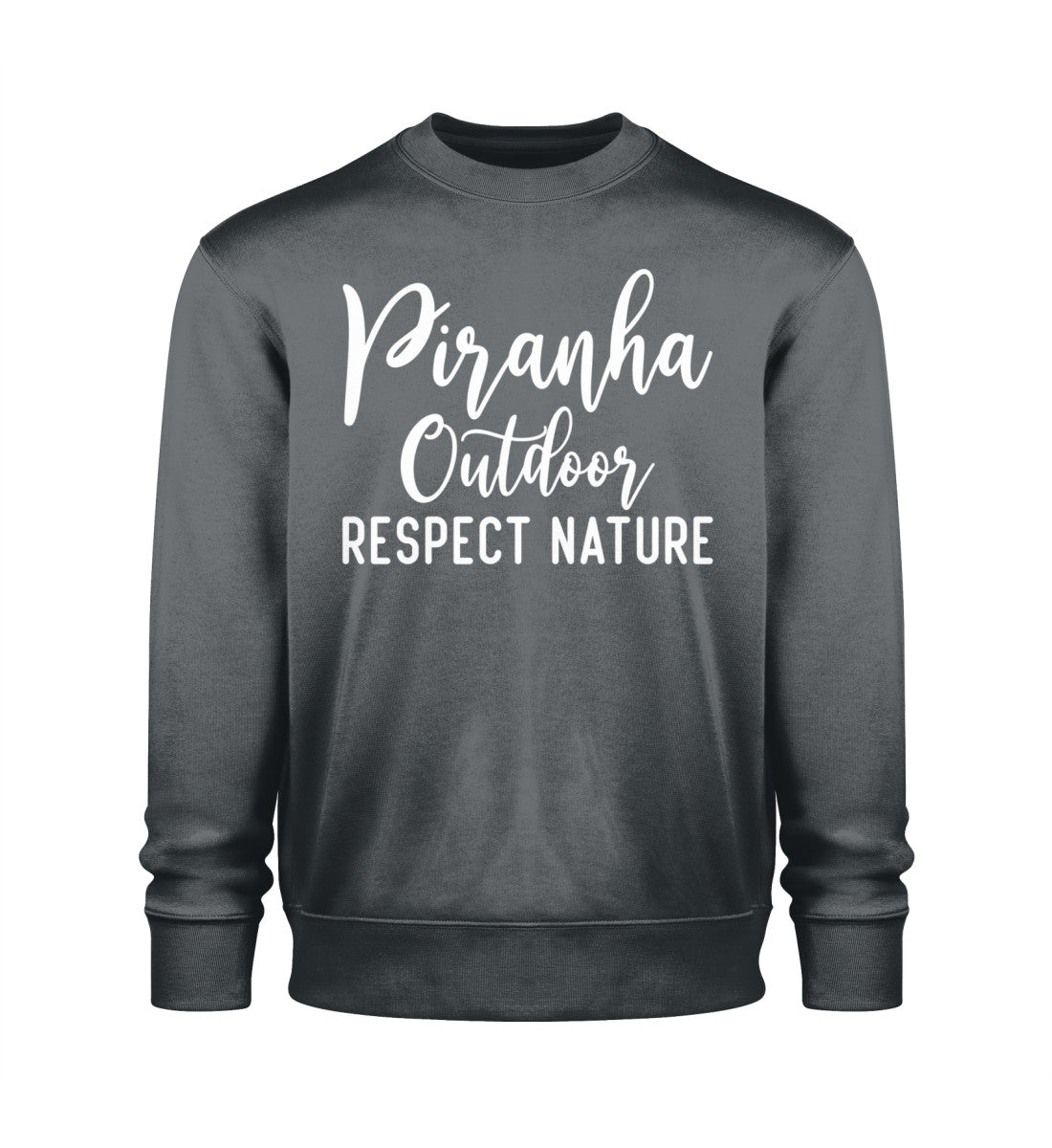 piranha-outdoor-natur-respekt-unisex-premium-sweatshirt India Ink Grey-7068